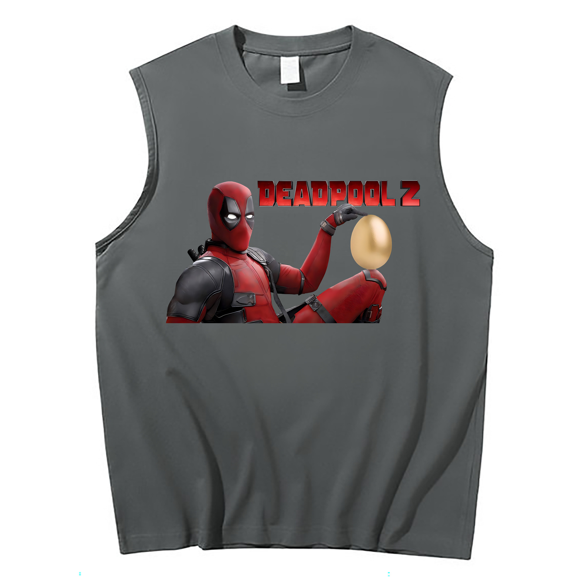 （画像用） Deadpool デッドプール コットン100％タンクトップ（フロントプリント）